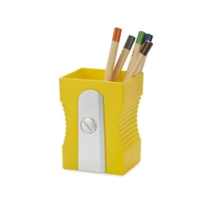 Image de Balvi Pot à Crayons Sharpener Couleur Jaune Gardez Votre Bureau rangé Original et amusa