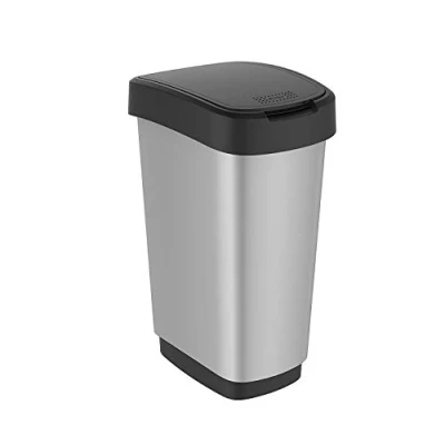 Image de Rotho 1167710264 Poubelle 50l, Plastique, Metal