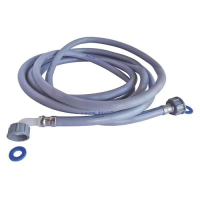 Image de SOMATHERM Flexible d&#039;alimentation de Machine à laver 5M Arrivé droite et Sortie coudée 3/4&quot;
