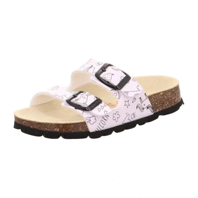 Image de Superfit Fussbettpantoffel n&#039;est Pas applicable, Weiß/Schwarz 1060, 38 EU Large