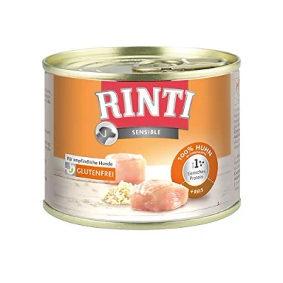 Image de Rinti Nourriture pour Chien Sensible au Poulet et Riz 185 g Lot de 12 (12 x g)