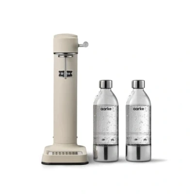 Image de Aarke Carbonator 3, Machine à Soda avec 2 x Bouteilles d&#039;eau (800ml), Finition Sand