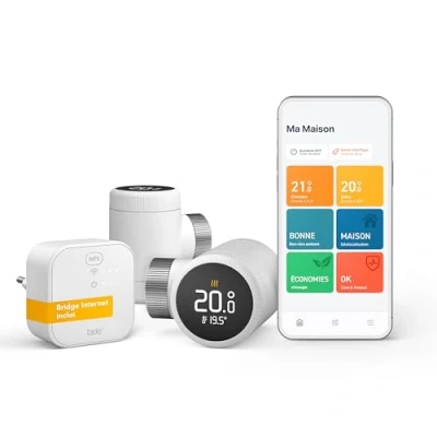 Image de tado Smart Thermostat X, kit de démarrage avec Bridge gestion du radiateur via une application et enceinte connectée (Alexa, Siri, Google Assistant), pas compatible V3+
