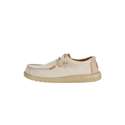 Image de HEYDUDE Wally Coastline Jute Chaussures pour Hommes Baskets avec Semelles Confortables Style Mocassin, Silver, 42