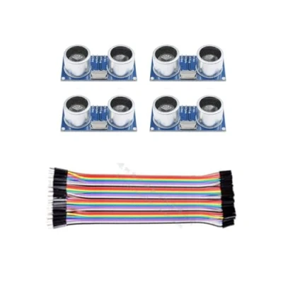 Image de Lot de 8 modules à ultrasons compatibles avec HC SR04, module ultrasons, capteur distance, prend en charge 3,3 5 V pour Arduino UNO, robot, XBee, ZigBee, etc.