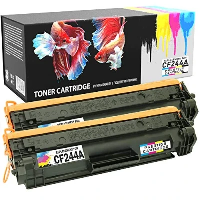 Image de Prestige Cartridge CF244A 44A Cartouches de Toner Compatible avec HP Laserjet Pro M15a M15w M16a M16w MFP M28a M28w M29a M29w Pack 2