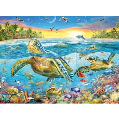 Image de Ravensburger Poisson Puzzle de 100 pièces Extra Larges pour Enfants à partir 6 Ans et Plus, 12942