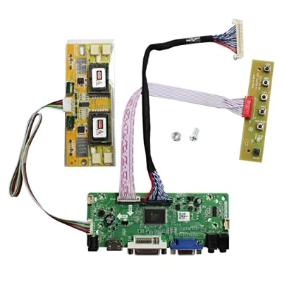 Image de VSDISPLAY Carte contrôleur LCD Audio HD MI VGA DVI pour écran LVDS 17 Pouces M170EG01 M170EN01 M170EN06 1280x1024 4CCFL 30 Broches