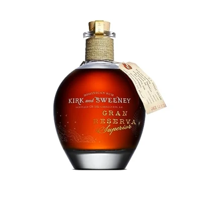 Image de KIRK &amp; SWEENEY Gran Reserva Superior Rhum Vieux Ambré Origine : République Dominicaine Notes de Caramel Amandes Assemblage Unique Vieillis en Fûts Chêne Américain 40% Alcool 70 cl