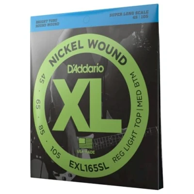 Image de D&#039;Addario Cordes Basse Bass Strings EXL165SL Custom Light, 45 105 Échelle Super Longue