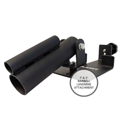 Image de HulkFit Barre en T Accessoire de fixation pivotant à 360 degrés pour Sport, Pro et Elite Power Cage Squat Rack, Noir