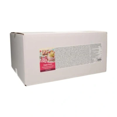 Image de FunCakes Pâte à Sucre Bright White: facile utiliser, lisse, flexible, douce et pliable, parfaite pour la décoration de gâteaux, halal, casher sans gluten. 12,5 kg (5x2,5 kg)