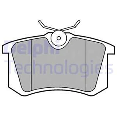 Image de DELPHI LP2255 Jeu de plaquettes frein non préparé pour indicateur d&#039;usure avec tôle anti bruit accessoires AUDI: A4 B5 Avant, B7 Avant