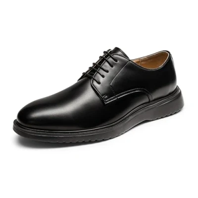 Image de Bruno Marc Chaussures Homme Ville Confortable Oxfords à Lacets pour Hommes Chaussure de Classique,Size 43.5,Noir,SBOX2402M