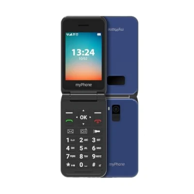 Image de myPhone Flip LTE Téléphone Portable à clapet pour Seniors Touche SOS 4G Volte Grande Batterie 1000 mAh jusqu&#039;à 6 Jours sans Recharge, avec Une Torche, Dual SIM