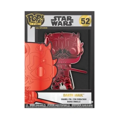 Image de Funko Large Pop! Enamel Pin Star Wars: Darth Maul Dark MaulPin en Émail Broche Fantaisie Mignonne à Collectionner pour les Sacs Dos et Idée de Cadeau Wars Fans