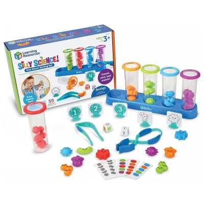 Image de Learning Resources Kit de tri et motricité fine Science farfelue , jouets STEM pour enfants, jouet éducatif, préscolaire, 55 pièces, à partir 3 ans.