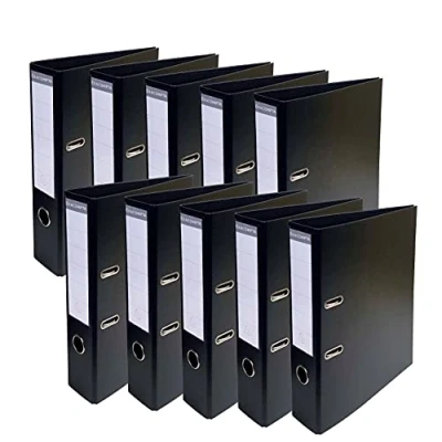 Image de Exacompta Réf. 53741E Carton de 10 Classeurs à levier A4 Prem&#039;Touch Dos 70 mm Mécanique 75 Dimensions extérieures : 32 x 29 7 cm Format classer Coloris Noir