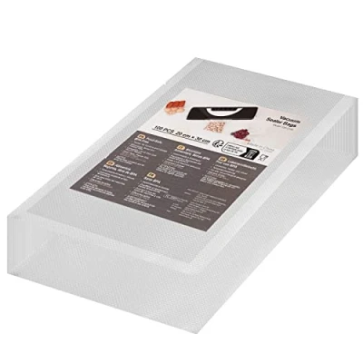 Image de Sachet Sous Vide Alimentaire, Sacs 100 20 x 30cm, Sac Convient à Tous Machine