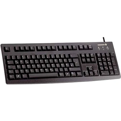 Image de CHERRY DW 3000, ensemble clavier et Souris sans fil, Disposition slovène (QWERTZ), Connexion radio 2,4 GHz, Design plat, Touches silencieuses, symétrique, Noir