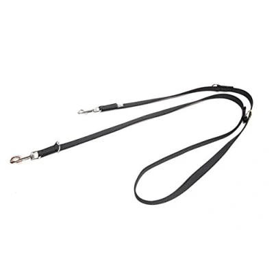 Image de Julius K9 218GM DP Laisse antidérapante Color &amp; Gray, réglable, 14 mm x 2,2 m, Noir Gris