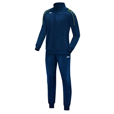Image de JAKO Survêtement Polyester Classico, Mixte, Bleu Nuit/Citro, L