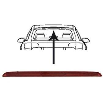 Image de VAN WEZEL 0318929 Feu stop additionnel avec LED AUDI: A6 C6 Allroad, Avant