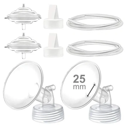 Image de Maymom pièces de pompe compatibles avec le tire lait Spectra S2 S1 9 Plus, tube valve à bride 25 mm, protecteur refoulement, rechange non originales