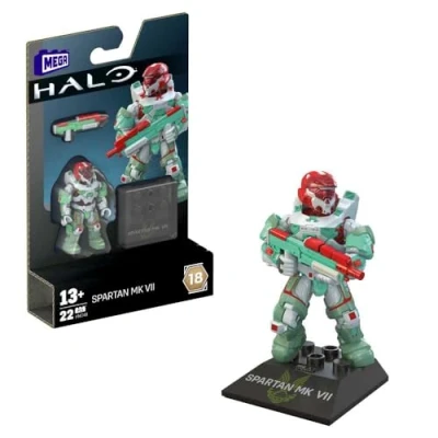 Image de Mega Construx Halo Heroes Series 18 HNC46 Figurine articulée 6 cm Spartan MK VII