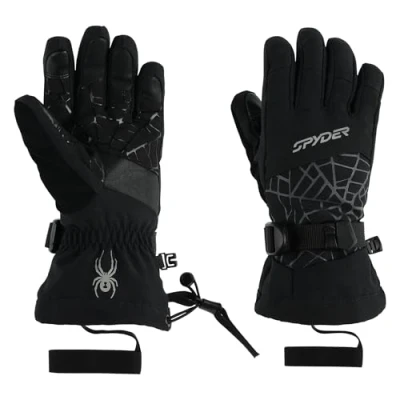 Image de Spyder OVERWEB Gloves, Garçon, Noir, L