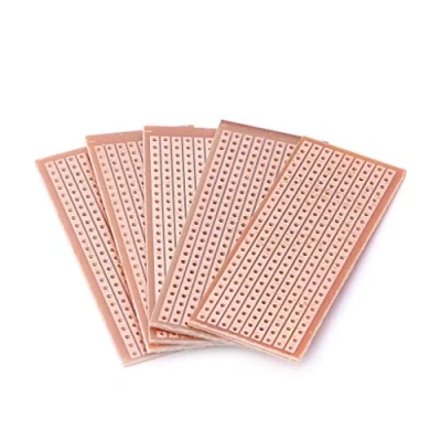 Image de fatteryu Lot de 5 plaques prototypage universelles en bakélite pour circuit imprimé