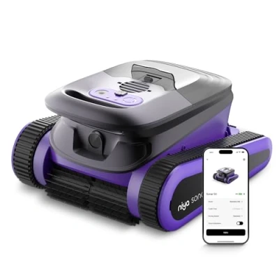 Image de Niya Sonar 50 Robot aspirateur de Piscine sans Fil, Idéal piscines jusqu&#039;à 12 mètres, Nettoyage la Ligne d&#039;eau