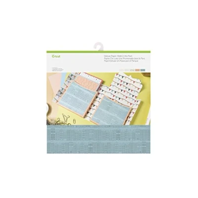 Image de Cricut Deluxe Paper, Marchez dans le parc, 30.5 cm x (12 &quot;x 12&quot;), 10 feuilles, Pour une utilisation avec toutes les machines de coupe