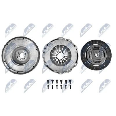 Image de NTY NZS VW 005 kit d&#039;embrayage sans butée hydraulique, avec mécanisme volant moteur, de vis, disque