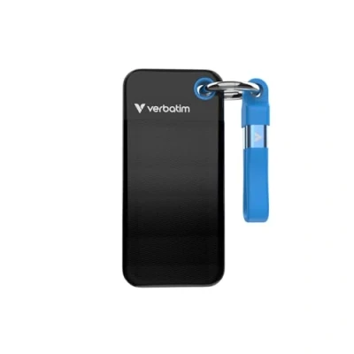 Image de VERBATIM Pocket SSD USB 3 2 Gen2 Type C 2To Noir bleu