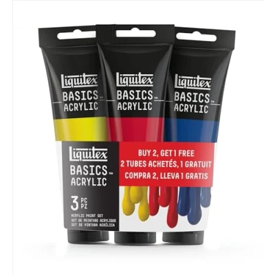 Image de Liquitex Basics Acrylique Set 3X118ml Couleur Primaire