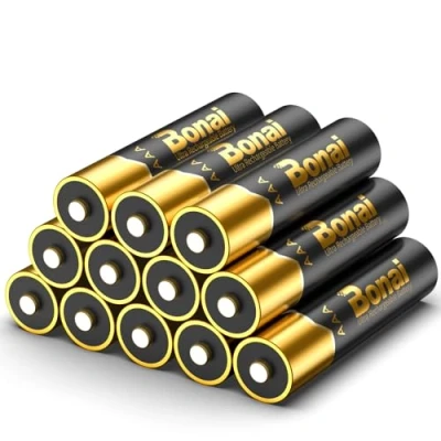 Image de BONAI Pile Rechargeables AAA Ni MH, Top en Plaqué Or, Piles Rechargeable 1,2V 1200mWh Haute Capacité avec 1500 Cycle, Faible Autodécharge, Batterie Préchargée 12PCS