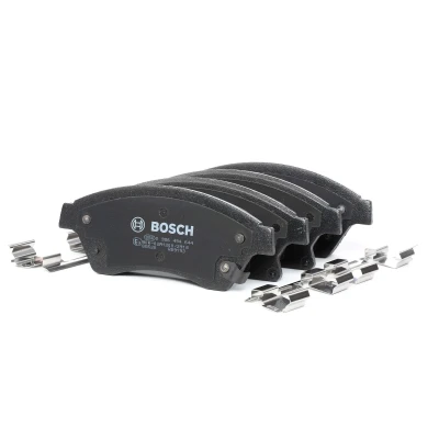 Image de BOSCH 0 986 494 644 Jeu de plaquettes frein Low Metallic avec indicateur d&#039;usure tôle anti bruit, instructions montage