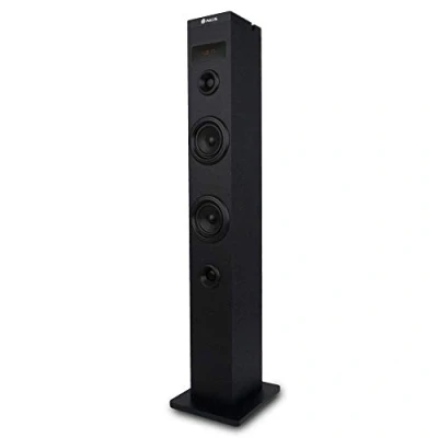 Image de NGS Sky Charm Tour de Son Bluetooth 50W avec Télécommande, Entrée Optique, USB, Radio FM et AUX in (Couleur Noir)