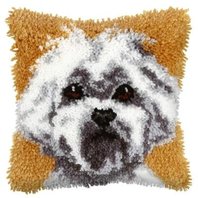 Image de Orchidea Kit de Crochet Verrouillage, Coussin, Multicolore, 25,5cm x