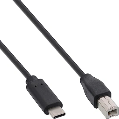Image de InLine Câble USB Type B (M) pour C 2.0 3 A 1 m noir