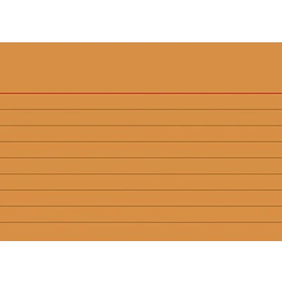 Image de Fiches bristol lignées orange format a7