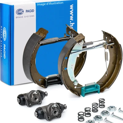 Image de HELLA Shoe Kit Pro 8DB 355 005 171 de freins, freins à tambours avec cylindre roue, élément d&#039;ajustage FIAT: Brava 5 portes