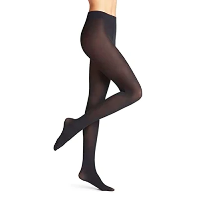 Image de FALKE Pure Matt 50 DEN W Ti semi opaques unis 1 paire, Collants Femme, Bleu Marine 6179, L