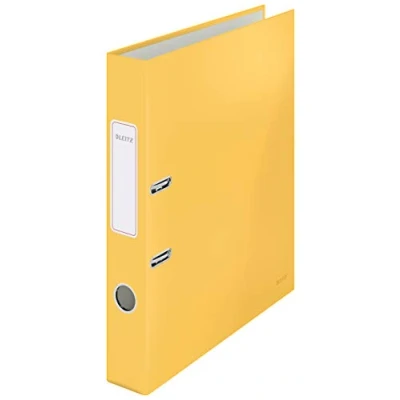 Image de Leitz Classeur à Levier, Capacité 350 Feuilles, Dos 50 mm, Cosy, A4, Jaune, 10620019