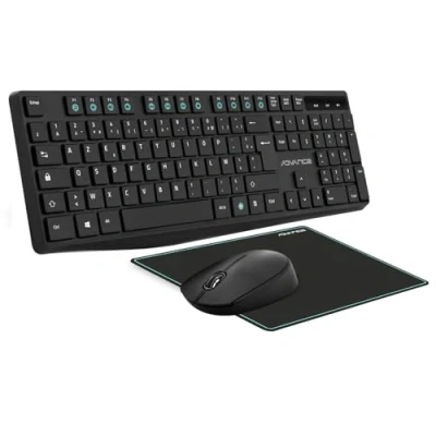 Image de ADVANCE ELITE COMBO clavier Souris incluse RF sans fil QZERTY Français Noir Neuf
