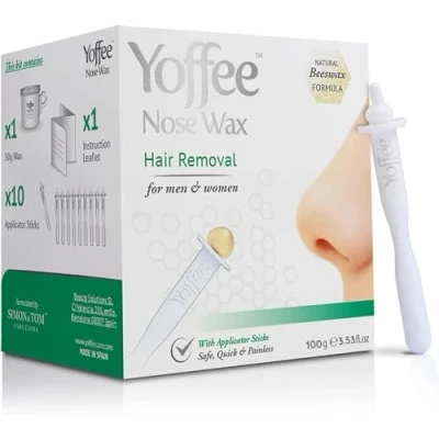 Image de Original Nez de Yoffee Nose Wax Le Kit Cire Pour Hommes et Femmes Épilation d’Abeille Bio Sûre Rapide Indolore 10 Applicateurs réutilisables
