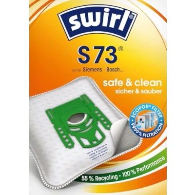 Image de Swirl S73 Sac pour aspirateurs Siemens et Bosch Lot de 10