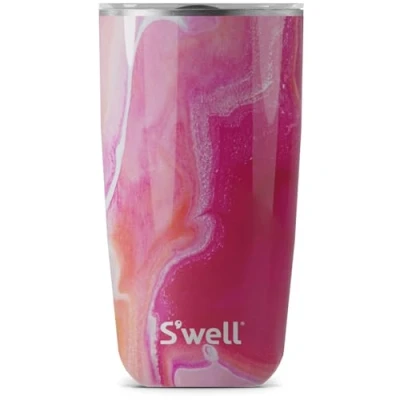 Image de S&#039;well Gobelet avec couvercle, 530ml, Rose Agate, BPA/BPS Free Vacuum gourde à triple isolation et étanche pour manger sur le pouce jusqu&#039;à 11h froid/7h chaud