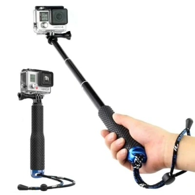 Image de Harwerrel Perche à Selfie Bâton Télescopique Extensible Aluminium Manche Monopod (7 19 Pouce) pour GoPro Hero (2018) 7 6 5 4 3+ 3 2 1 SJ4000 SJ5000 Xiaomi Caméras d&#039;action